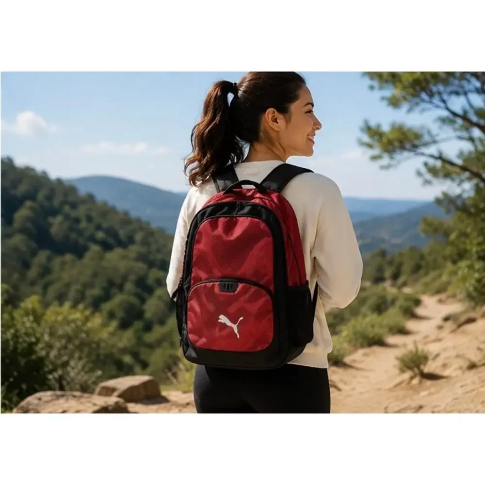 PUMA Red & Black Backpack